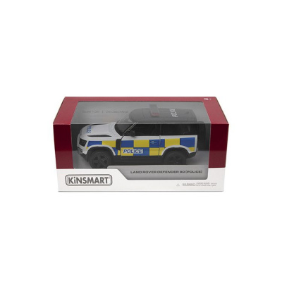 Машинка металева Kinsmart Land Rover Defender 90 Police Kinsmart KT5428WP