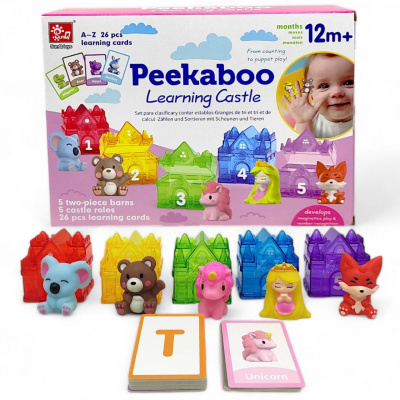 Логічна гра Pekaboo. Будиночки з казковими героями, вид 1 SunQ toys SQ22003-3