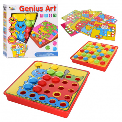 Мозаїка для найменших 66828, 12 картинок, 50 фішок