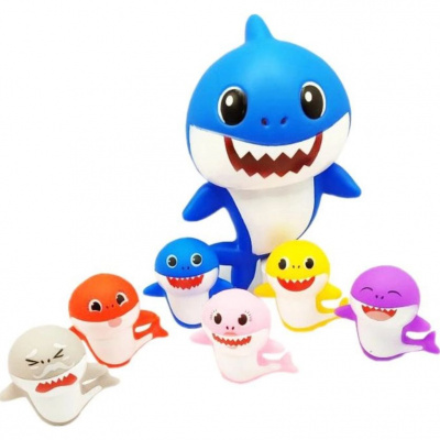 Набір іграшок для ванни Baby Shark (7 шт) Bibi Toys 760912BT
