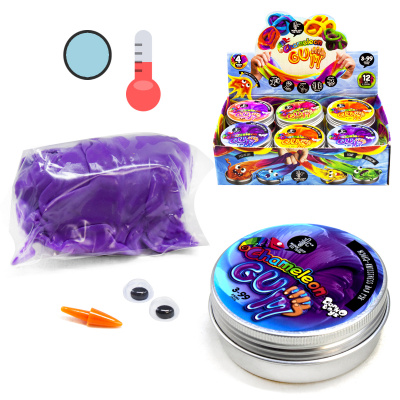 Жуйка для рук Хамелеон, фіолетовий → блакитний (укр) Dankotoys ChGUM-01-03U