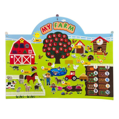 Ігровий плакат “My Farm” (тварини, цифри та англійський алфавіт) MIC C73107