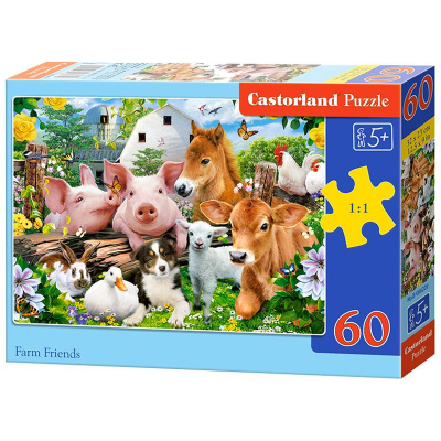 Пазли Друзі на фермі, 60 елементів Castorland B-066209