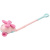 Каталка з ручкою Гвинтокрил, рожевий+бірюзовий Технок 9413