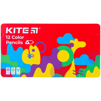 Олівці кольорові, 12 шт. Kite K22-058-2