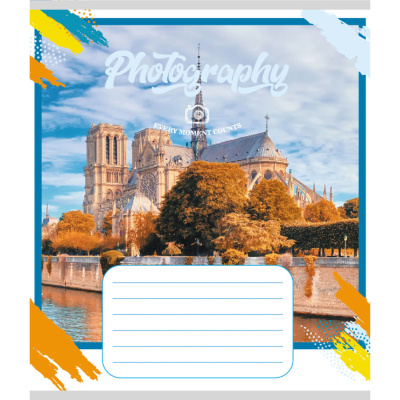 Зошит загальний "Фотографія" 096-959044K-3 в клітинку, 96 аркушів