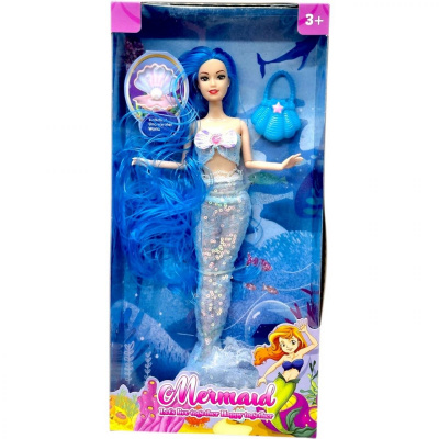 Лялька русалка Mermaid 30см (БЛАКИТНА) MIC 5805A