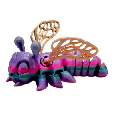 Друкована 3D фігурка бджола, у боксі (РОЖЕВИЙ), 3D друк MIC QD301