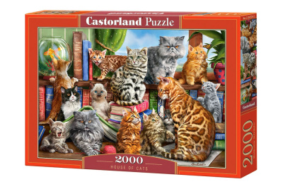 Пазли Котячий будинок, 2000 елементів Castorland С-200726