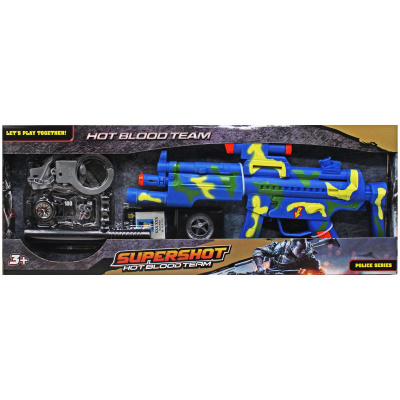 Поліцейський набір з автоматом Supershot MIC 691-13/14