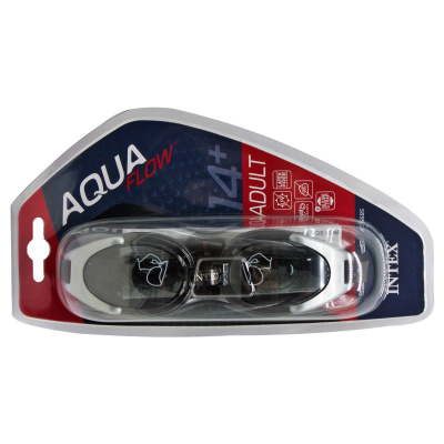 Окуляри для плавання Aqua Flow 14+ (чорно-сірі) Intex 55685
