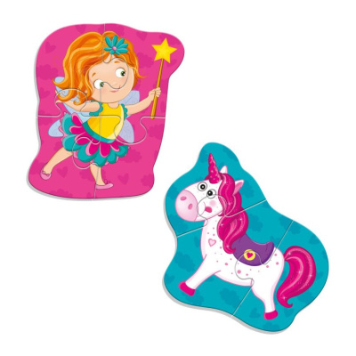 Мʼякі бебі пазли Фея та єдиноріг (2 пазли) Vladi Toys VT3208-30