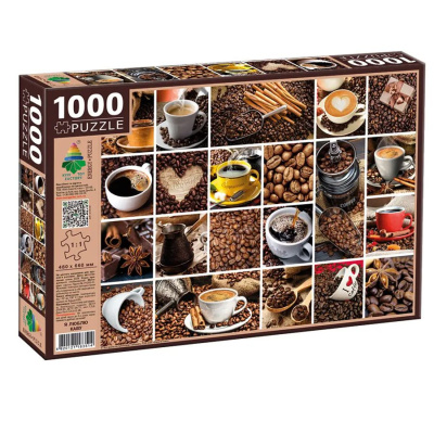 Пазли I Love Coffee, 1000 елементів, 66 х 48 см Київська фабрика іграшок 83514
