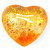 Антистрес жуйка-тягучка Сердечко 5 см, помаранчевий MIC KA-23-1967