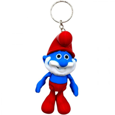 Брелок (3d друк) SMURF Papa \ Смурфіки , 7.5 см MIC KCHN075