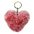 Брелок Серце хутряне, рожеве MIC BR1822