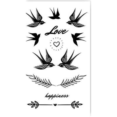 Тимчасові тату Ластівки Love Tattooshka L-16