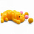 Жуйка-тягучка (таба сквіш) Собачка, 9 см, жовта MIC KA-23-2115