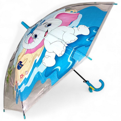 Парасолька дитяча (висота - 67 см; діаметр - 85 см), блакитна MIC C54903