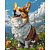 Картина за номерами "Сонячний Коргі" BS53943, 40x50 см