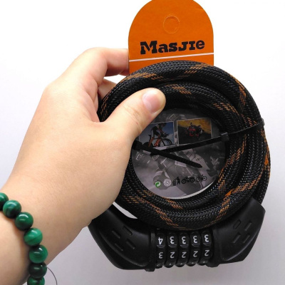 Замок велосипедний, кодовий (ЗЕЛЕНИЙ) MIC C65165