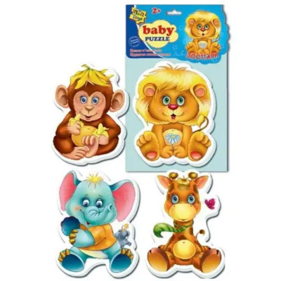 Бебі пазли Зоопарк Vladi Toys VT1106-80