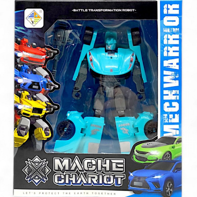 Трансформер Mecha Chariot. Легкова машина, бірюзовий MIC HY-5522