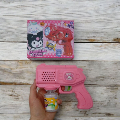 Пістолет з мильними бульбашками аніме Sanrio: Куромі (бірюзовий) MIC 101B