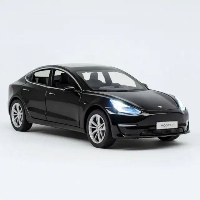 МАШИНА 1:24 Tesla model 3 (ЧОРНА) Автопром AP7728