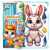 Гра розвиваюча Vladi Toys з липучками Зайчик Vladi Toys VT1320-04 Гра розвиваюча Vladi Toys з липучками Зайчик Vladi Toys VT1320-04