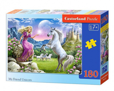 Пазли Мій друг єдиноріг, 180 елементів Castorland B-018024