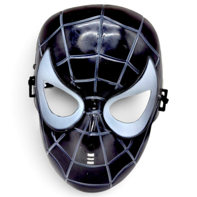 Маска пластик людина павук / spiderman (чорна) MIC M2