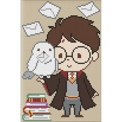 Алмазна мозаїка без підрамника "Harry Potter: Листи для Гаррі" WB AMC20511, 20х30 см