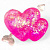 Антистрес жуйка-тягучка Сердечка (рожева) MIC MS-24-792