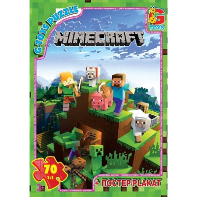 Пазли майнкрафт: персонажі, 70 ел Gtoys MC774
