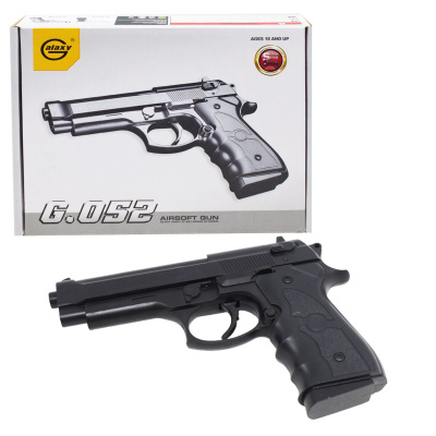 Страйкбольний пістолет Galaxy Beretta пластиковий на пульках MiC G052B
