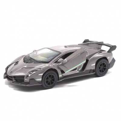Машинка металева Lamborghini Veneno, сірий Kinsmart KT5452W