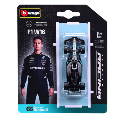 Колекційна автомодель "Mercedes-AMG F1 W16 (2025)" 18-58002, 1:64 масштаб