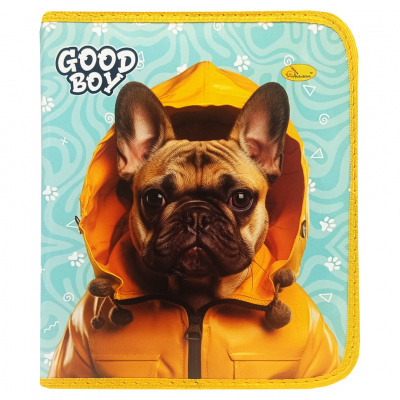 Папка для зошитів на блискавці "Good Boy French Bulldog" АП-1001-3