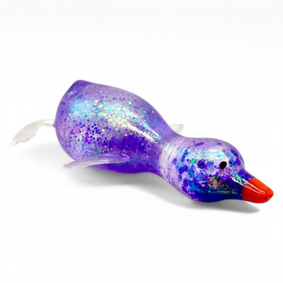 Антистрес жуйка-тягучка Гусак 13 см (фіолетовий) MIC KA-23-1972