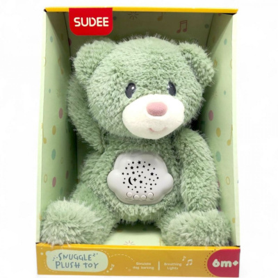 Нічник мʼякий Ведмедик (світло, мелодії, шум) Sudee D1031/1032/1037
