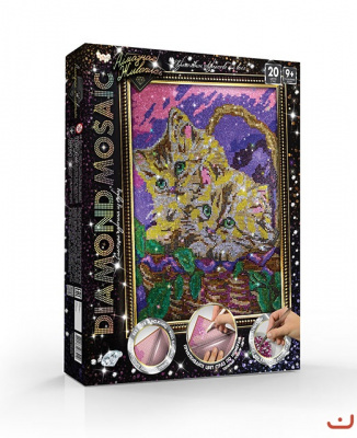 Алмазна живопис DIAMOND MOSAIC, Кошенята Dankotoys DM-01-10