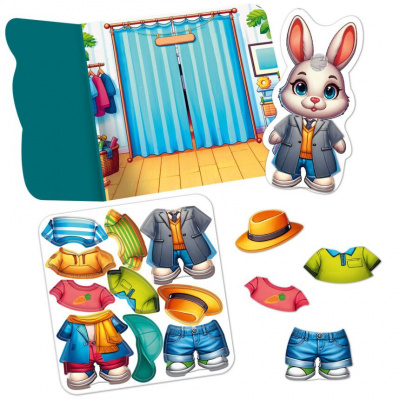 Гра розвиваюча Vladi Toys з липучками Зайчик Vladi Toys VT1320-04