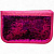 Пенал-книжка з паєтками (3 відділення) малиновий MIC 8016-1