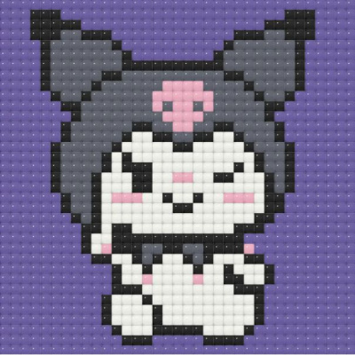 Алмазна мозаїка (міні) Куромі (Kuromi), 10х10 см Origami ODM0101