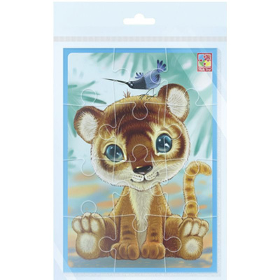 Мʼякі пазли А5 Тигреня  (12 елем) Vladi Toys VT1103-93
