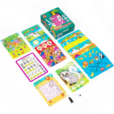 Гра з маркером Пиши та стирай: Зоопарк (укр) Vladi Toys VT5010-20
