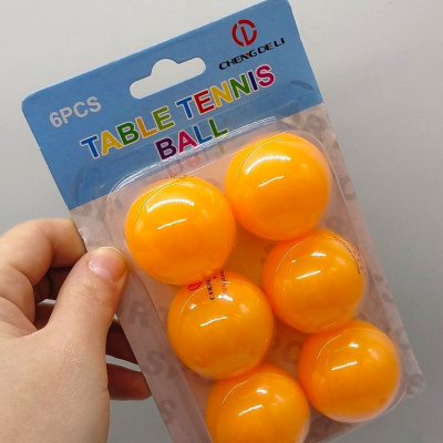 Мʼячики для тенісу, матеріал ABS, 2 кольори, 6 шт в упак. слюда (мікс) MIC TB2619