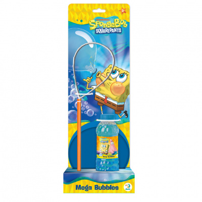 Мильні бульбашки "Mega Bubbles з тарілкою SpongeBob" 200636 об'єм 450 мл