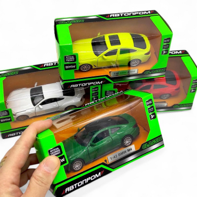 Машинка металева АВТОПРОМ. 1:43 BMW I4 M50 (САЛАТОВА) Автопром 4378